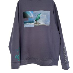 Sudadera Surf Gris Talla L