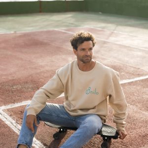 Sudadera Surf Crema Talla XL