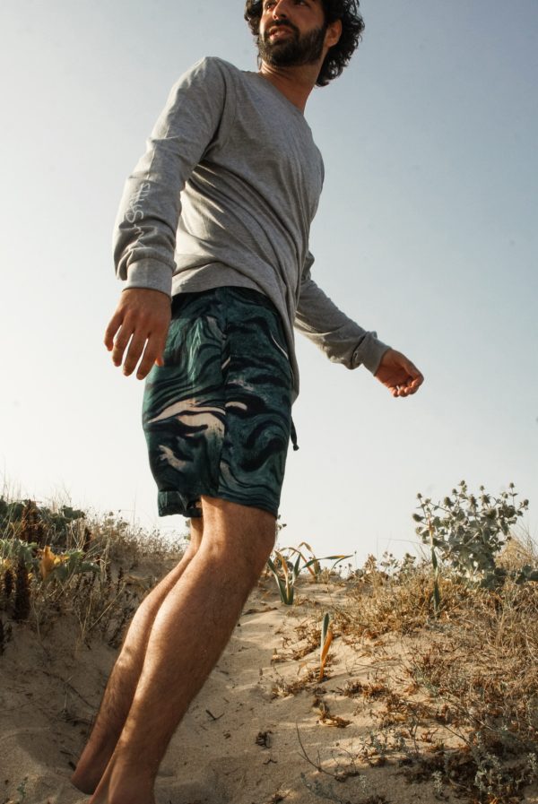 Camiseta Manga Larga Surf (Gris). - Imagen 2