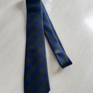 Corbata Azul Marino Rayas Verdes