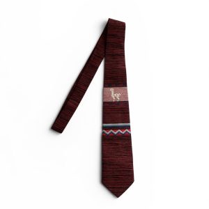 Corbata Alpaca Peruana roja